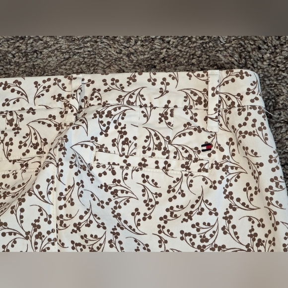 TOMMY HILFIGER Printed Chino Ankle Pants Size 2 - Picture 4 of 5